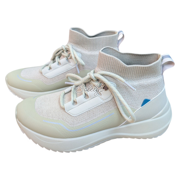 Vessi Stormburst Womens 9 Boreal Green Waterproof High Top Knit Sneaker Boot - Picture 3 of 13